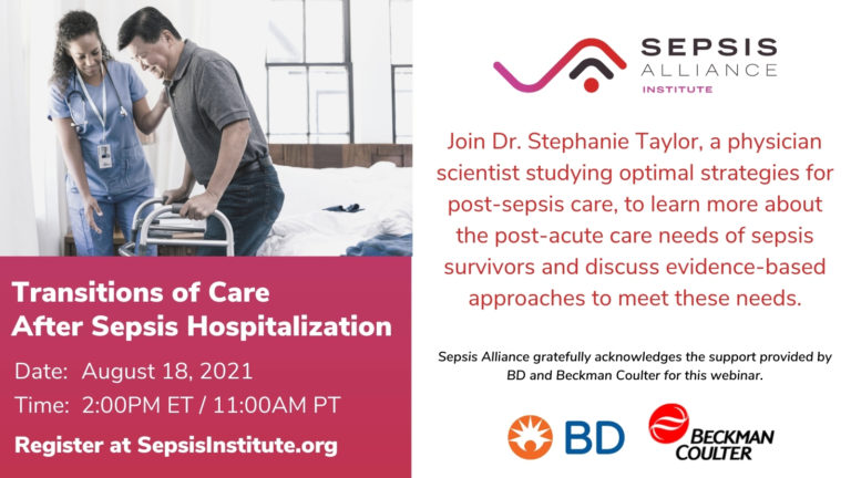 Webinar On August 18 With CE Hours Transitions Of Care After Sepsis 